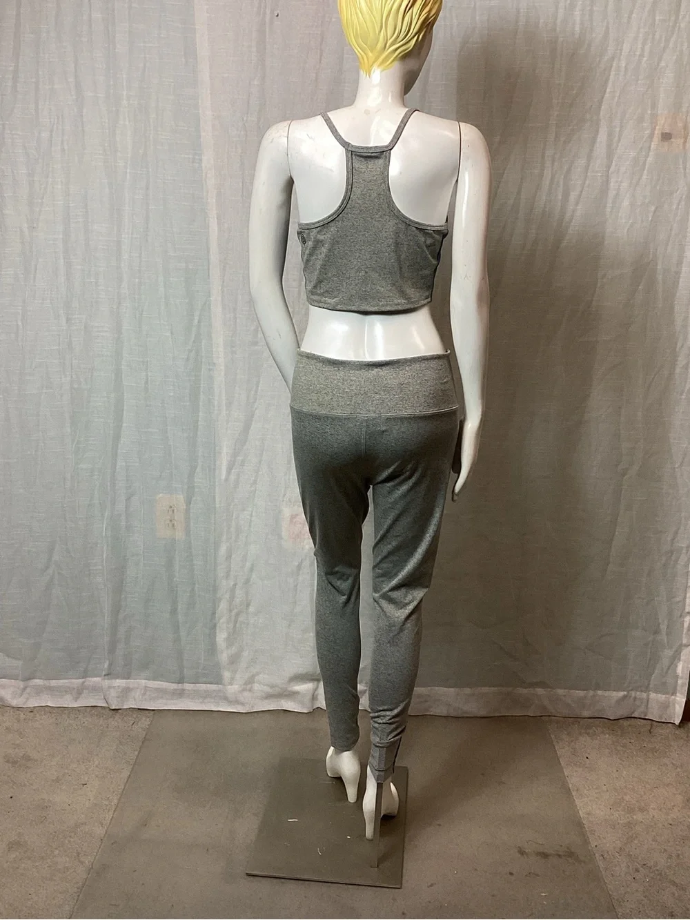 NWT Year of Ours Heather Grey Matching Activewear Set; Size: L